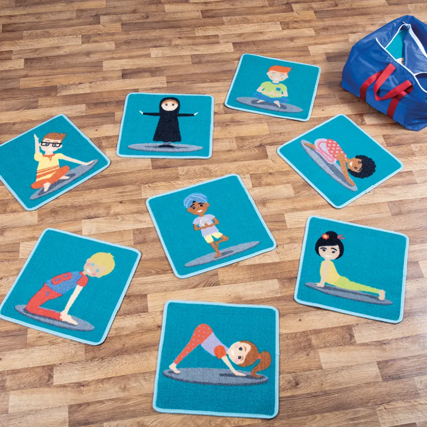 Yoga Position Mini Placement Mats 32pk