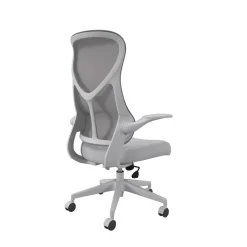 Zip Mesh Back Chair with Folding Arms